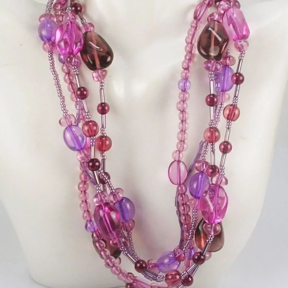 Joan Rivers Pink Torsade Necklace